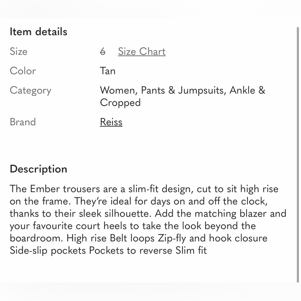 Reiss Ember dress pants - Picture 4 of 4